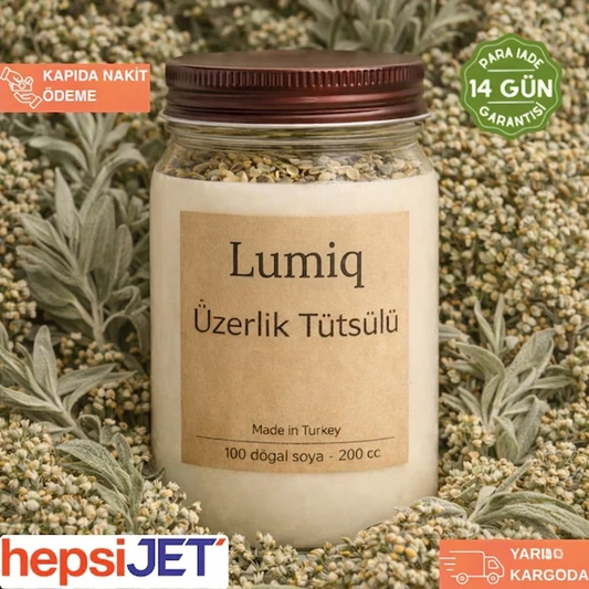 Lumiq Nazar Arındırıcı Ritüel Mum (Üzerlik & Ada Çayı)