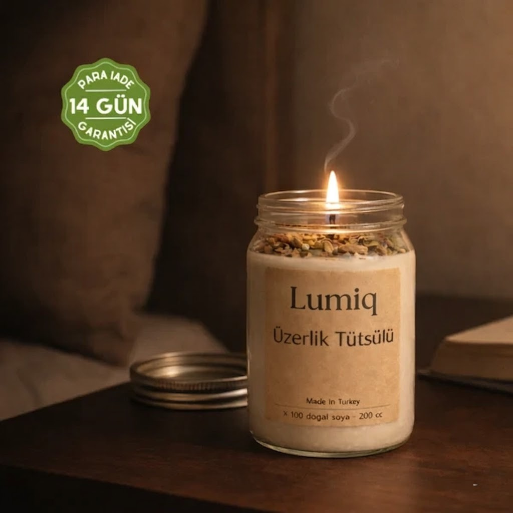 Lumiq Nazar Arındırıcı Ritüel Mum (Üzerlik & Ada Çayı)